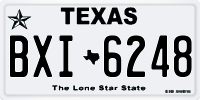 TX license plate BXI6248