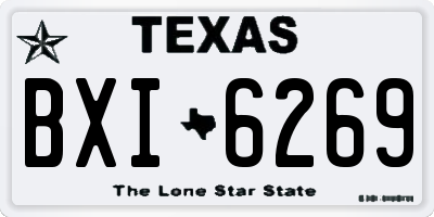 TX license plate BXI6269
