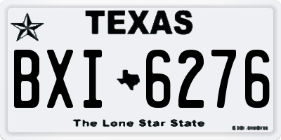 TX license plate BXI6276