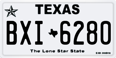 TX license plate BXI6280