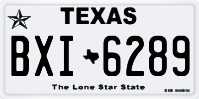 TX license plate BXI6289