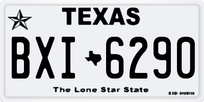 TX license plate BXI6290