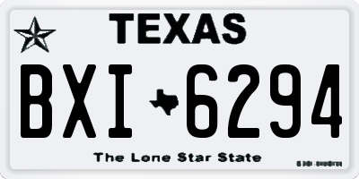 TX license plate BXI6294
