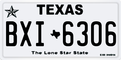 TX license plate BXI6306