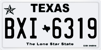 TX license plate BXI6319