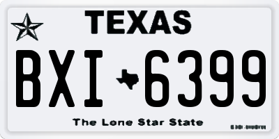 TX license plate BXI6399