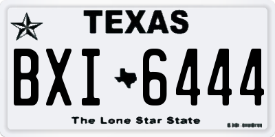 TX license plate BXI6444