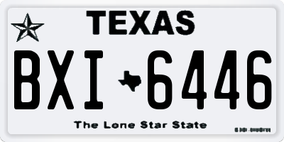 TX license plate BXI6446