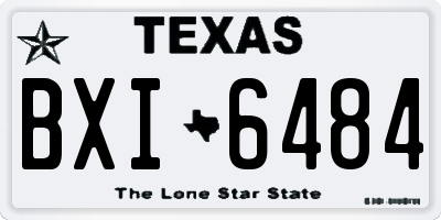 TX license plate BXI6484