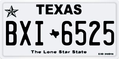 TX license plate BXI6525