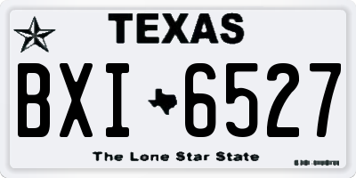 TX license plate BXI6527