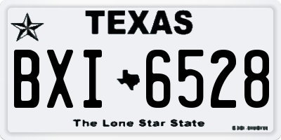 TX license plate BXI6528