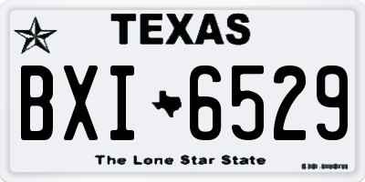 TX license plate BXI6529