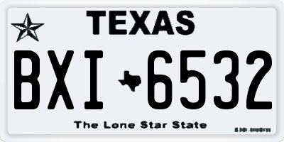 TX license plate BXI6532