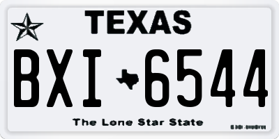 TX license plate BXI6544