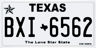 TX license plate BXI6562