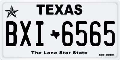 TX license plate BXI6565