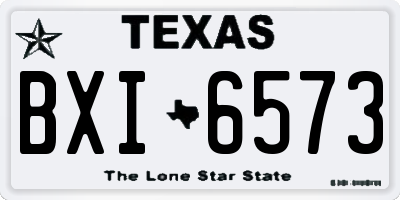 TX license plate BXI6573