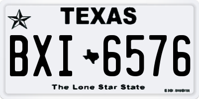 TX license plate BXI6576