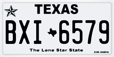 TX license plate BXI6579
