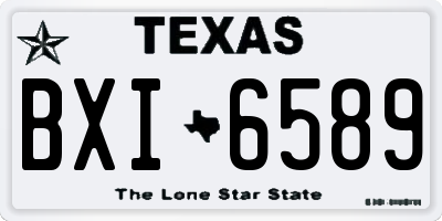 TX license plate BXI6589