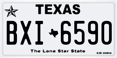 TX license plate BXI6590
