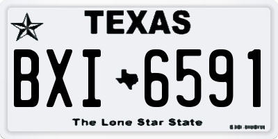 TX license plate BXI6591
