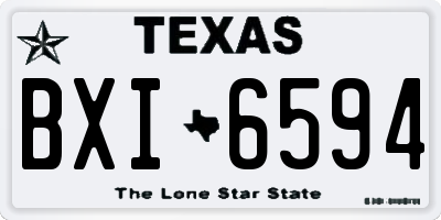 TX license plate BXI6594