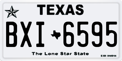 TX license plate BXI6595
