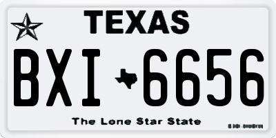 TX license plate BXI6656