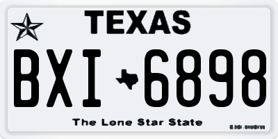 TX license plate BXI6898