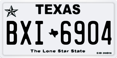 TX license plate BXI6904