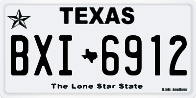 TX license plate BXI6912