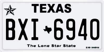 TX license plate BXI6940