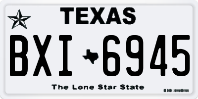 TX license plate BXI6945