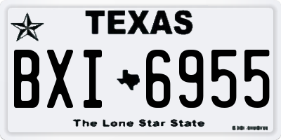 TX license plate BXI6955