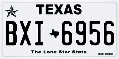 TX license plate BXI6956