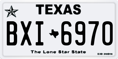 TX license plate BXI6970