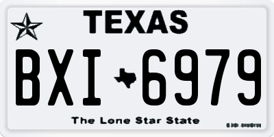 TX license plate BXI6979