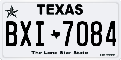 TX license plate BXI7084