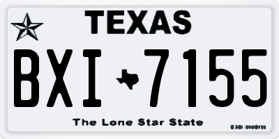 TX license plate BXI7155