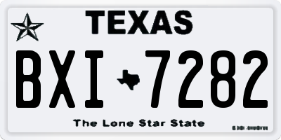 TX license plate BXI7282