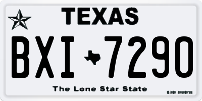 TX license plate BXI7290
