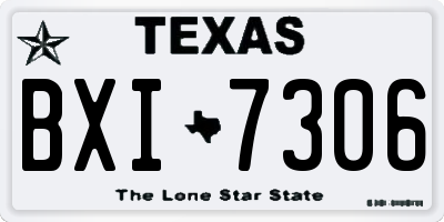 TX license plate BXI7306