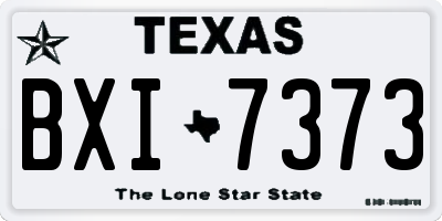 TX license plate BXI7373