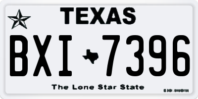 TX license plate BXI7396