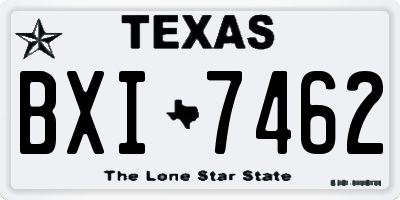 TX license plate BXI7462