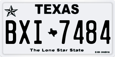 TX license plate BXI7484