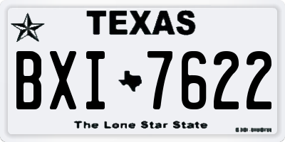 TX license plate BXI7622