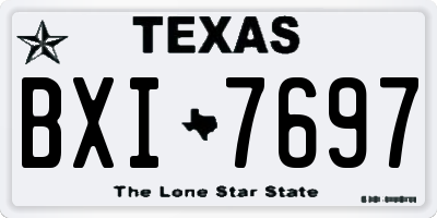 TX license plate BXI7697